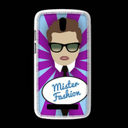 Coque HTC Desire 500 Mister Fashion Chatain