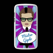 Coque HTC Desire 500 Mister Gigolo Chatain