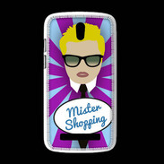 Coque HTC Desire 500 Mister Shopping Blond