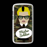 Coque HTC Desire 500 Mister Soldier Blond