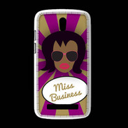 Coque HTC Desire 500 Miss business Black