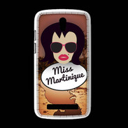 Coque HTC Desire 500 Miss Martinique Brune