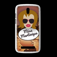 Coque HTC Desire 500 Miss Martinique Rousse