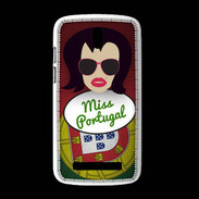 Coque HTC Desire 500 Miss Portugal Brune