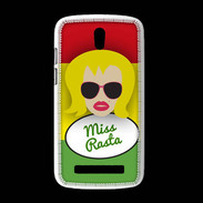 Coque HTC Desire 500 Miss Rasta Blonde