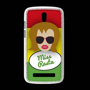 Coque HTC Desire 500 Miss Rasta Rousse