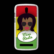 Coque HTC Desire 500 Miss Rasta Black