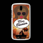 Coque HTC Desire 500 Miss Réunion Black