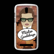 Coque HTC Desire 500 Mister Guadeloupe Chatain