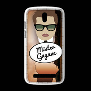 Coque HTC Desire 500 Mister Guyane Chatain