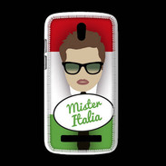 Coque HTC Desire 500 Mister Italie Chatain