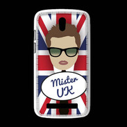 Coque HTC Desire 500 Mister UK Chatain
