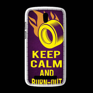 Coque HTC Desire 500 Keep Calm and Burn Out violet
