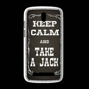 Coque HTC Desire 500 Keep Calm and Take Jack Gris