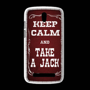 Coque HTC Desire 500 Keep Calm and Take Jack Rouge