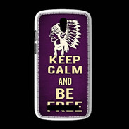 Coque HTC Desire 500 Keep Calm and Be Free Violet