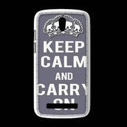 Coque HTC Desire 500 Keep Calm and Carry on Gris
