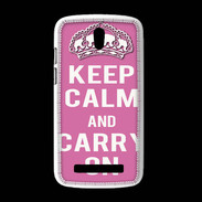 Coque HTC Desire 500 Keep Calm and Carry on Rose
