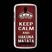 Coque HTC Desire 500 Keep Calm and Hakuna Matata Rouge