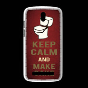 Coque HTC Desire 500 Keep Calm and Make cake Rouge