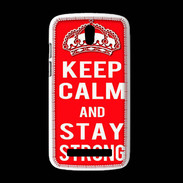 Coque HTC Desire 500 Keep Calm and Stay strong Rouge