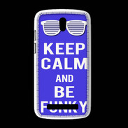 Coque HTC Desire 500 Keep Calm Funky Bleu