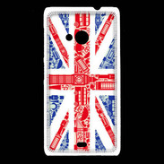 Coque Nokia Lumia 535 Angleterre sur Drapeau 1