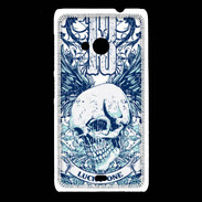 Coque Nokia Lumia 535 Tête de mort Lucky One 13