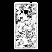 Coque Nokia Lumia 535 Design Fleur Tribal