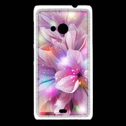 Coque Nokia Lumia 535 Design Orchidée violette