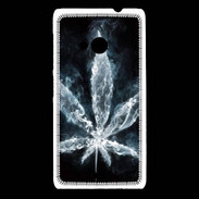 Coque Nokia Lumia 535 Feuille de cannabis en fumée