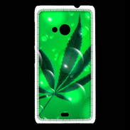 Coque Nokia Lumia 535 Cannabis Effet bulle verte