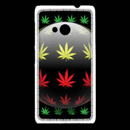 Coque Nokia Lumia 535 Effet cannabis sur fond noir