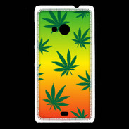 Coque Nokia Lumia 535 Fond Rasta Cannabis