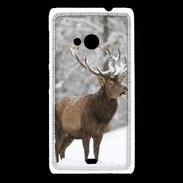 Coque Nokia Lumia 535 Cerf en hiver 50