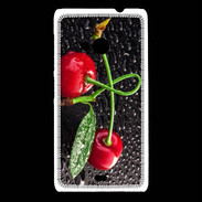 Coque Nokia Lumia 535 Duo de Cerises sous la pluie