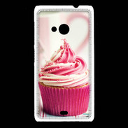 Coque Nokia Lumia 535 Cup cake rose et blanc