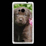 Coque Nokia Lumia 535 Chien labrador chocolat 3