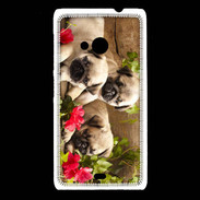 Coque Nokia Lumia 535 Trio de chiots Carlin