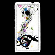 Coque Nokia Lumia 535 Farandole de notes de musique 1