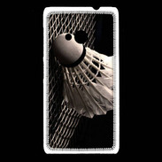 Coque Nokia Lumia 535 Volant de Badminton en noir et blanc