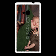 Coque Nokia Lumia 535 Bébé dormant sur des livres