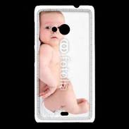 Coque Nokia Lumia 535 Bébé allongé sur le dos