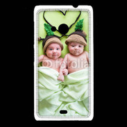 Coque Nokia Lumia 535 Jumeaux coeur