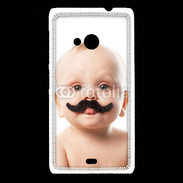 Coque Nokia Lumia 535 Bébé avec moustache