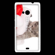 Coque Nokia Lumia 535 Chaton Noël
