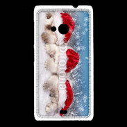 Coque Nokia Lumia 535 3 chatons Noël