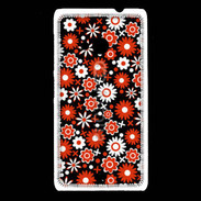 Coque Nokia Lumia 535 Fond motif floral 750 