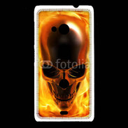 Coque Nokia Lumia 535 crâne en feu