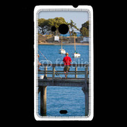 Coque Nokia Lumia 535 Pêcheurs sur ponton